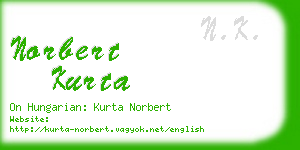 norbert kurta business card